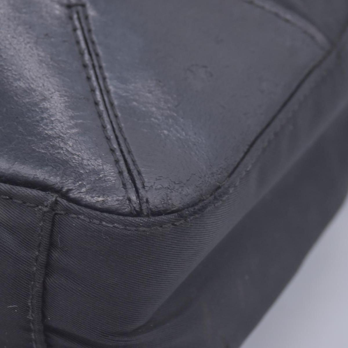 $1290 Prada Triangle Black Tessuto Nylon Shoulder Bag