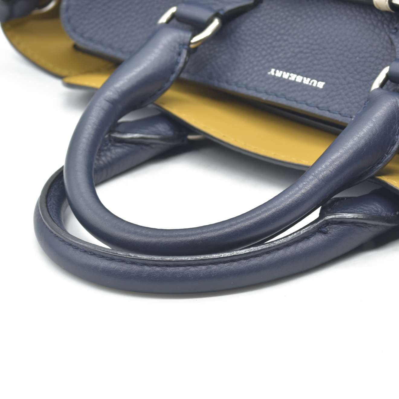 $2600 Burberry Marais Calfskin Medium Belt Bag Regency Blue CONSIGNMENT