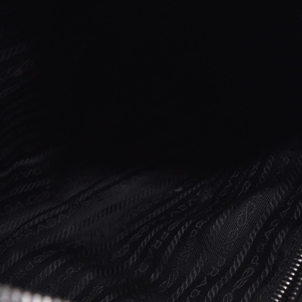 $1290 Prada Triangle Black Tessuto Nylon Shoulder Bag