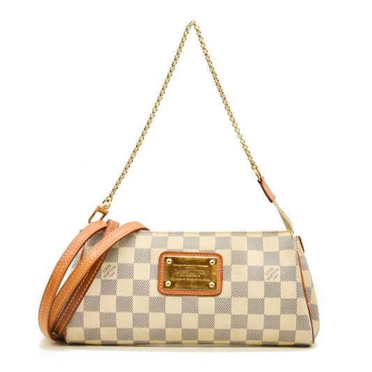 $1290 Louis Vuitton  Damier Azur Eva Clutch Crossbody SD0184
