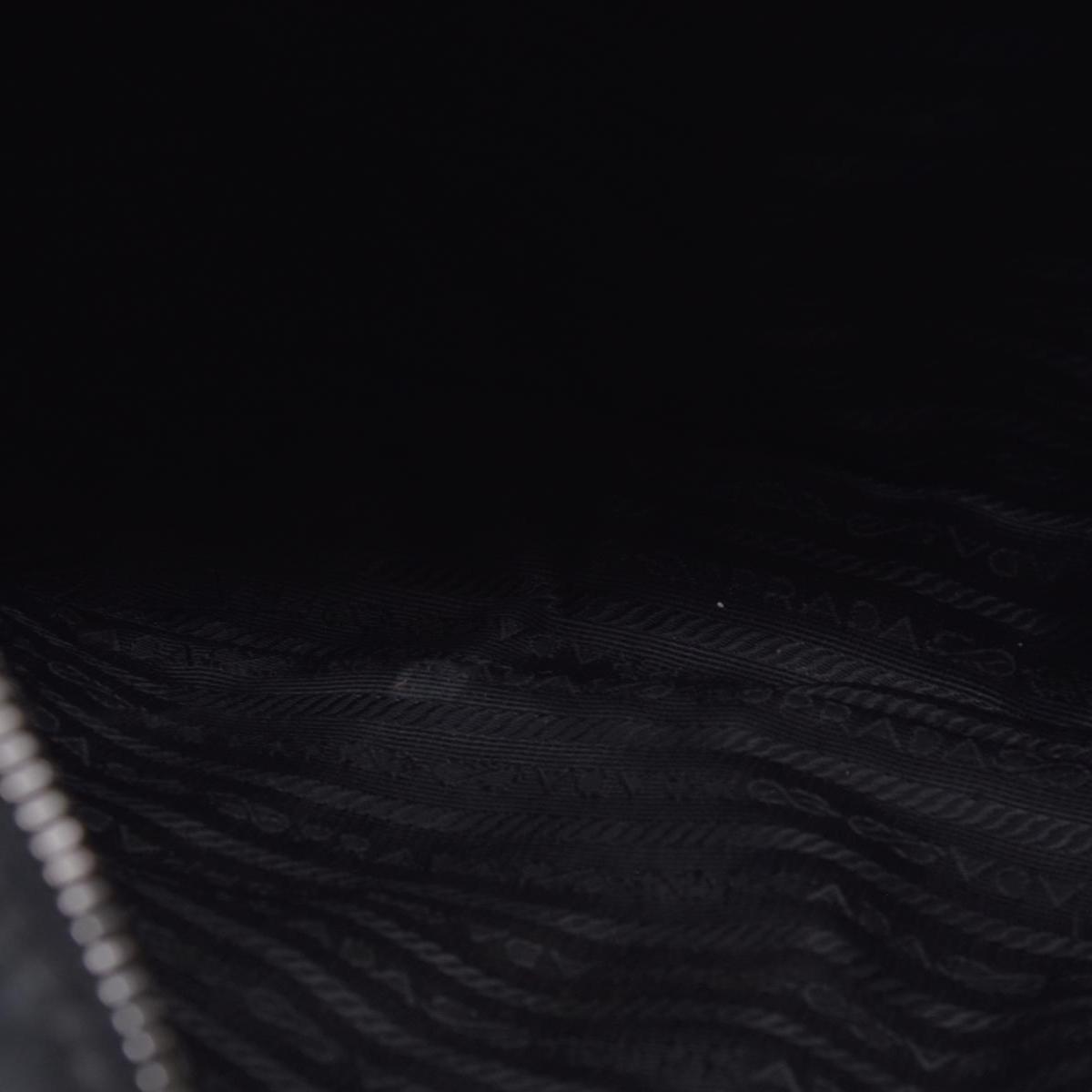 $1290 Prada Triangle Black Tessuto Nylon Shoulder Bag