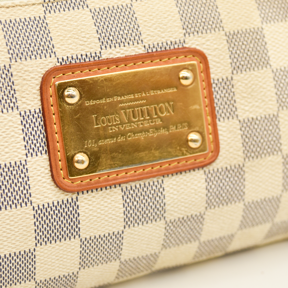 $1290 Louis Vuitton  Damier Azur Eva Clutch Crossbody SD0184