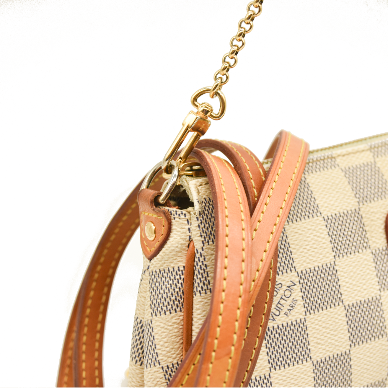 $1290 Louis Vuitton  Damier Azur Eva Clutch Crossbody SD0184
