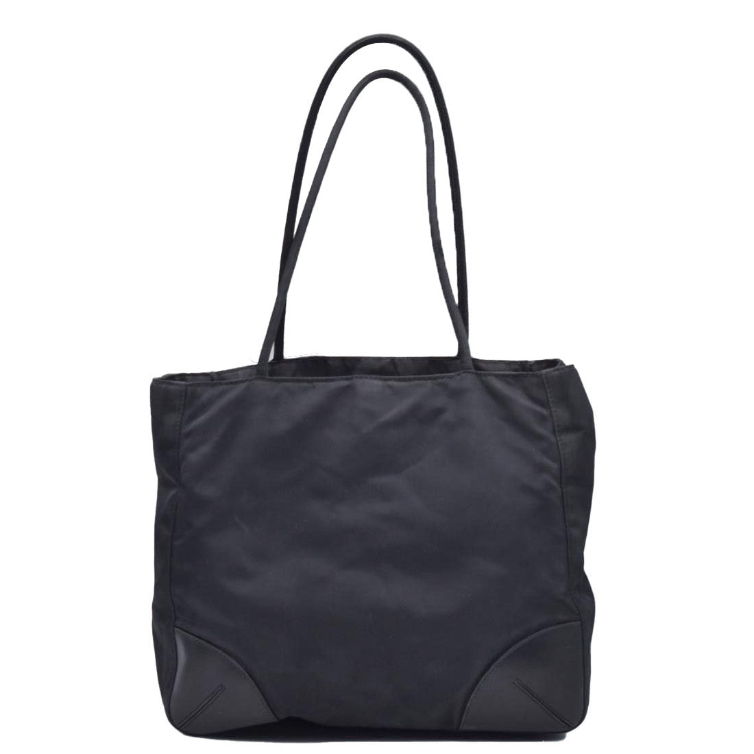 $750 Vintage Prada Black Nylon Tessuto Tote