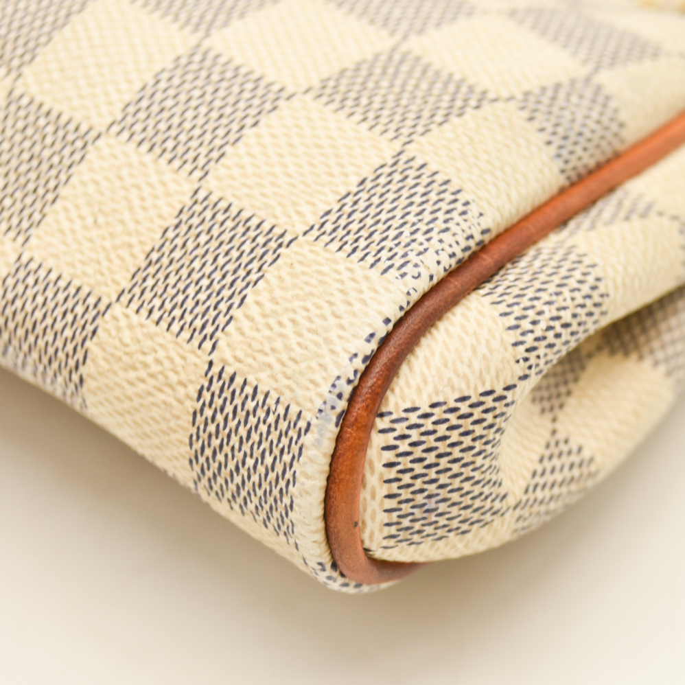 $1290 Louis Vuitton  Damier Azur Eva Clutch Crossbody SD0184