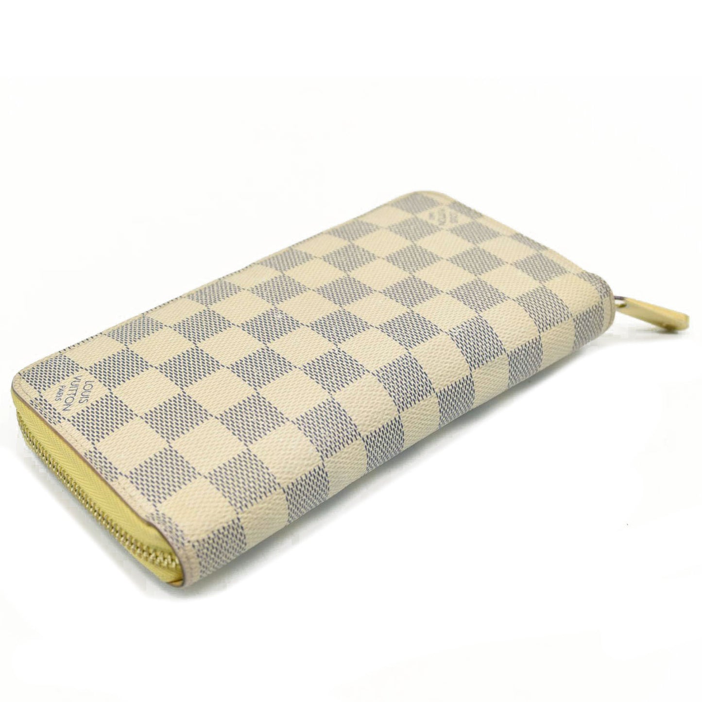 Louis Vuitton  Damier Azur Zippy Wallet Jaune Pale CA0139