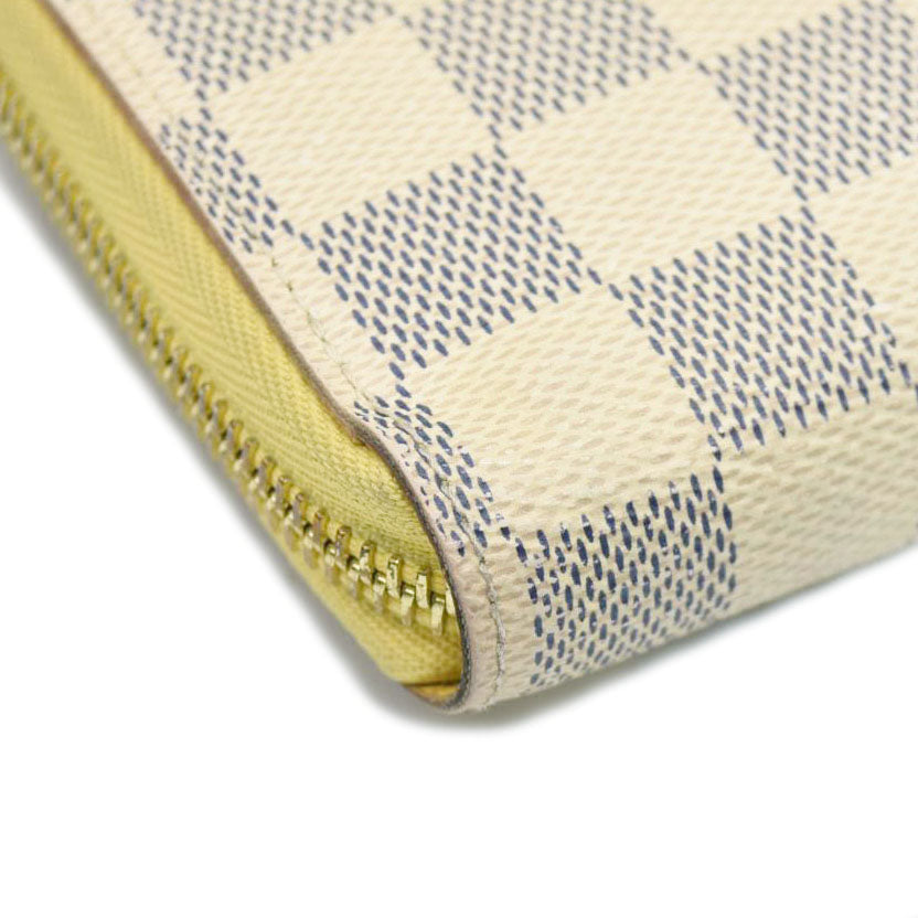 Louis Vuitton  Damier Azur Zippy Wallet Jaune Pale CA0139