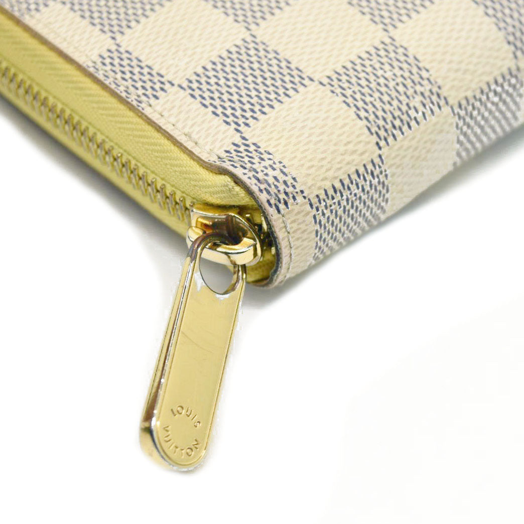 Louis Vuitton  Damier Azur Zippy Wallet Jaune Pale CA0139