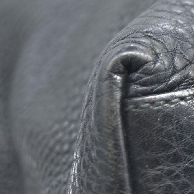 Gucci Pebbled Calfskin Medium Soho Chain Shoulder Bag Black