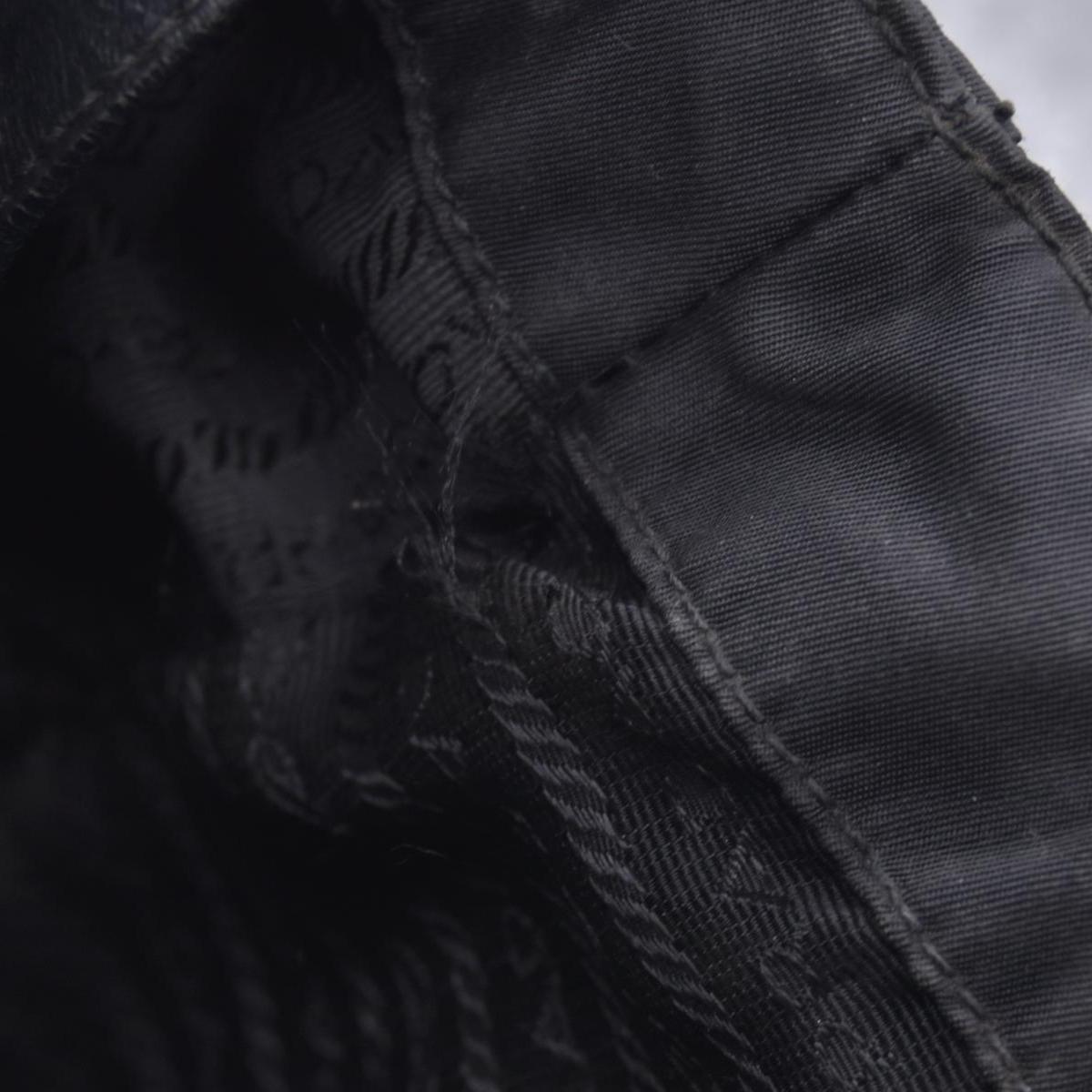 $750 Vintage Prada Black Nylon Tessuto Tote
