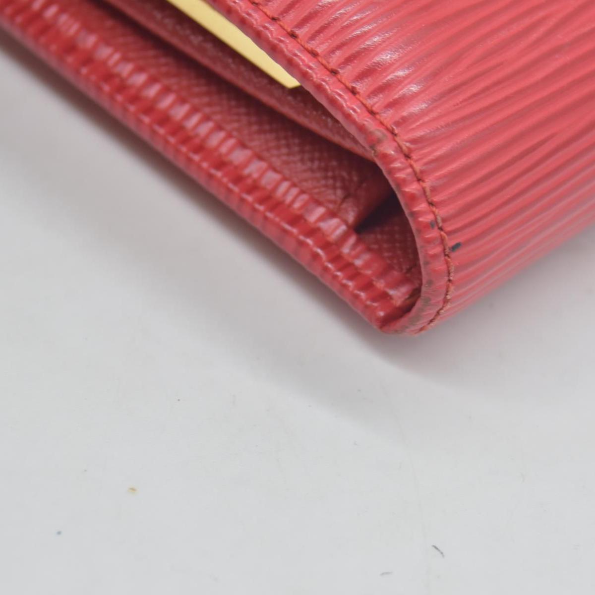 $935 Louis Vuitton  Epi Leather French Purse Red CONSIGNMENT