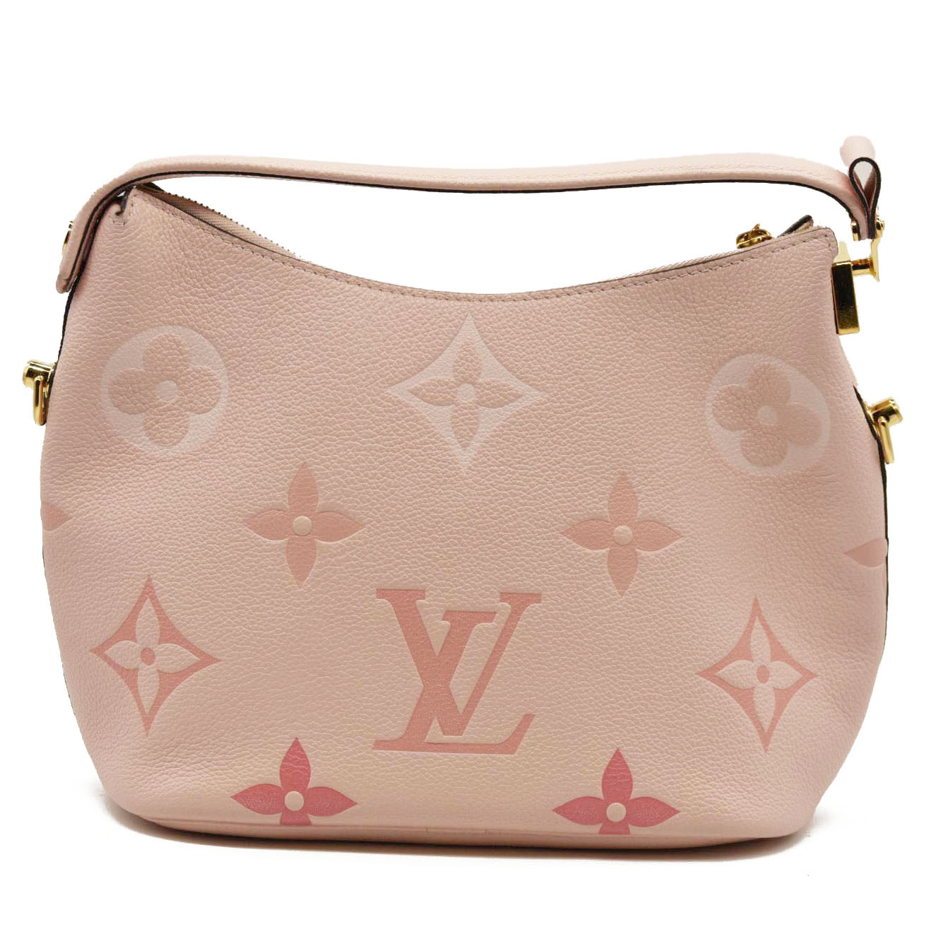 Louis Vuitton  Empreinte Monogram Giant By The Pool Marshmallow Hobo PM Bouton De Rose  SN0221