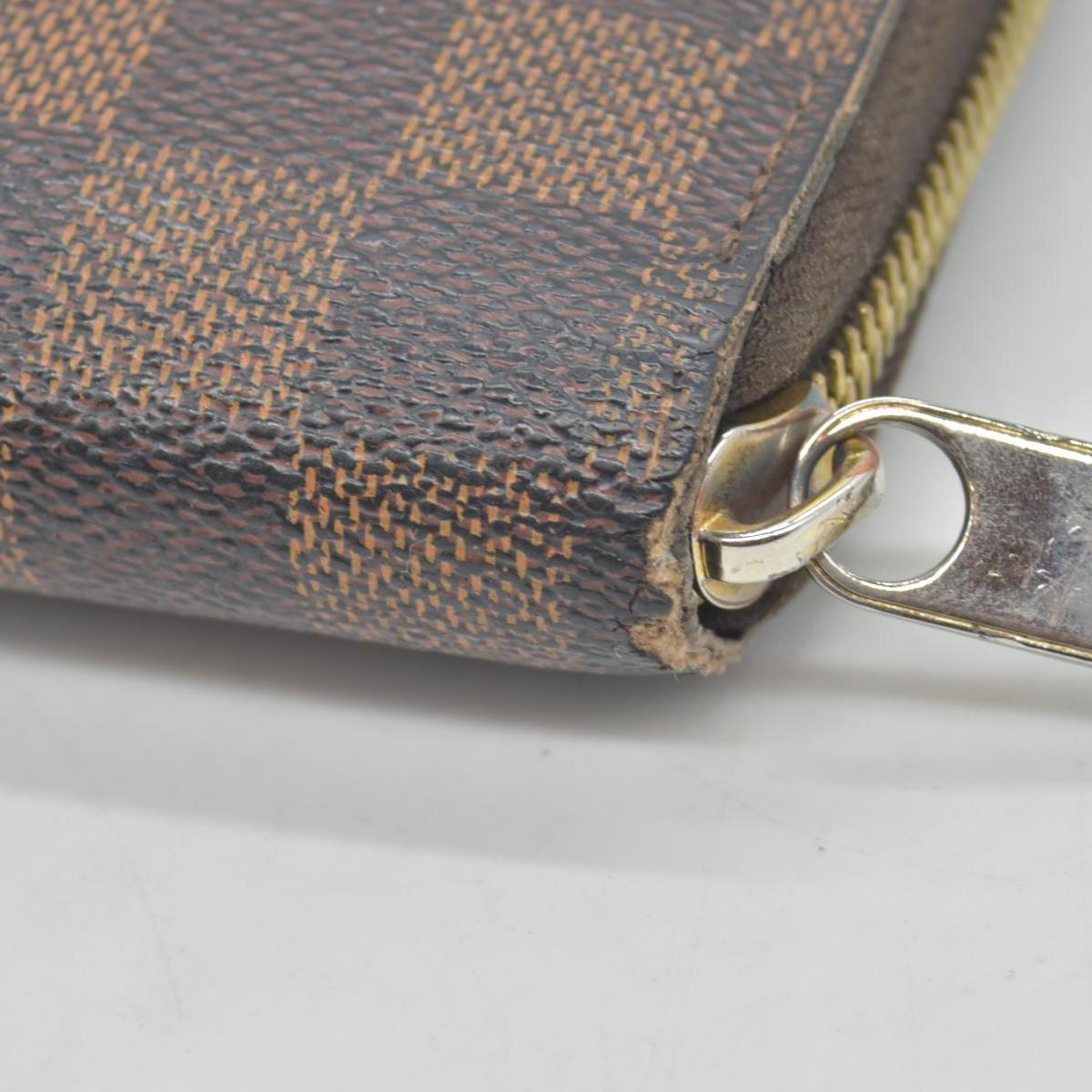 $915 Louis Vuitton Damier Ebene Zippy Wallet  MI2124 CONSIGNMENT
