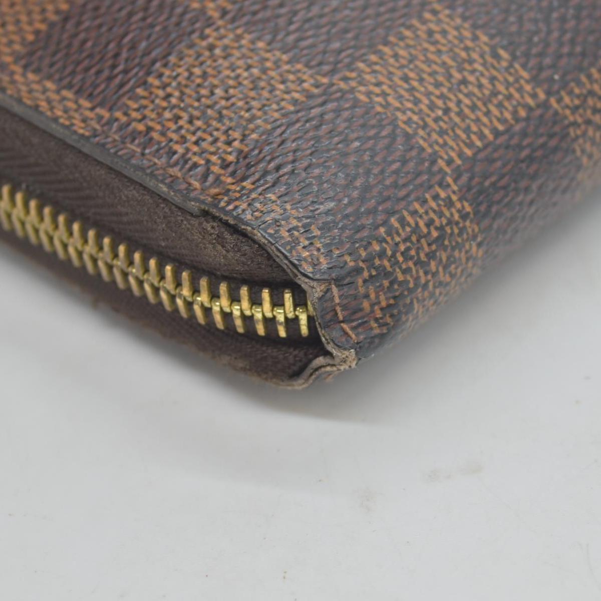 $915 Louis Vuitton Damier Ebene Zippy Wallet  MI2124 CONSIGNMENT