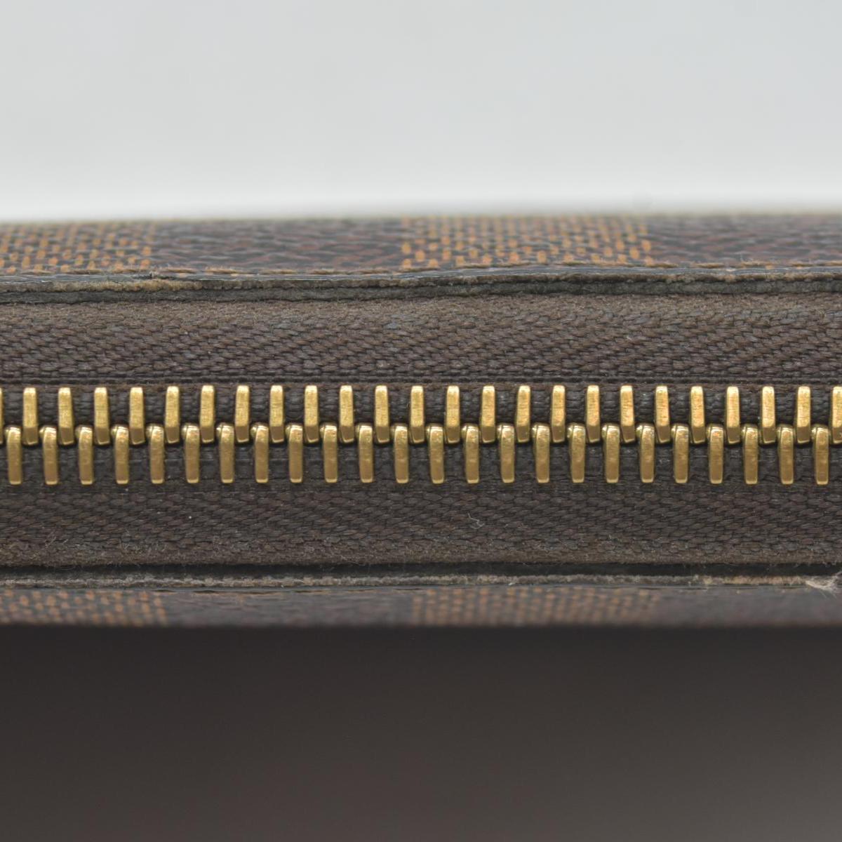 $915 Louis Vuitton Damier Ebene Zippy Wallet  MI2124 CONSIGNMENT