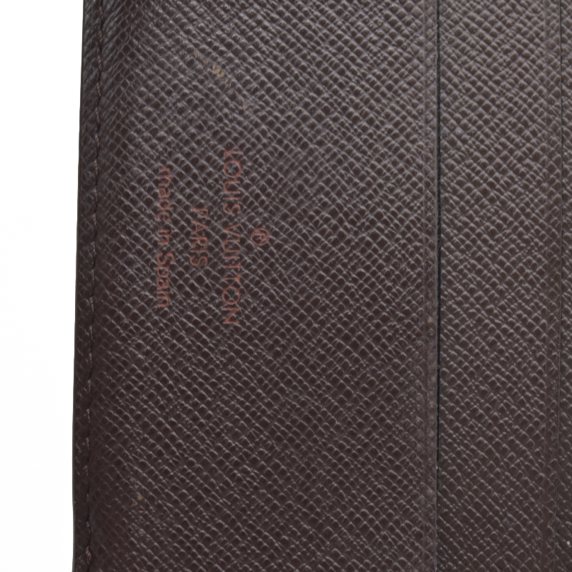 AUCTION $425 Louis Vuitton Damier Portefeuille Marco Bifold Wallet Brown CA0050