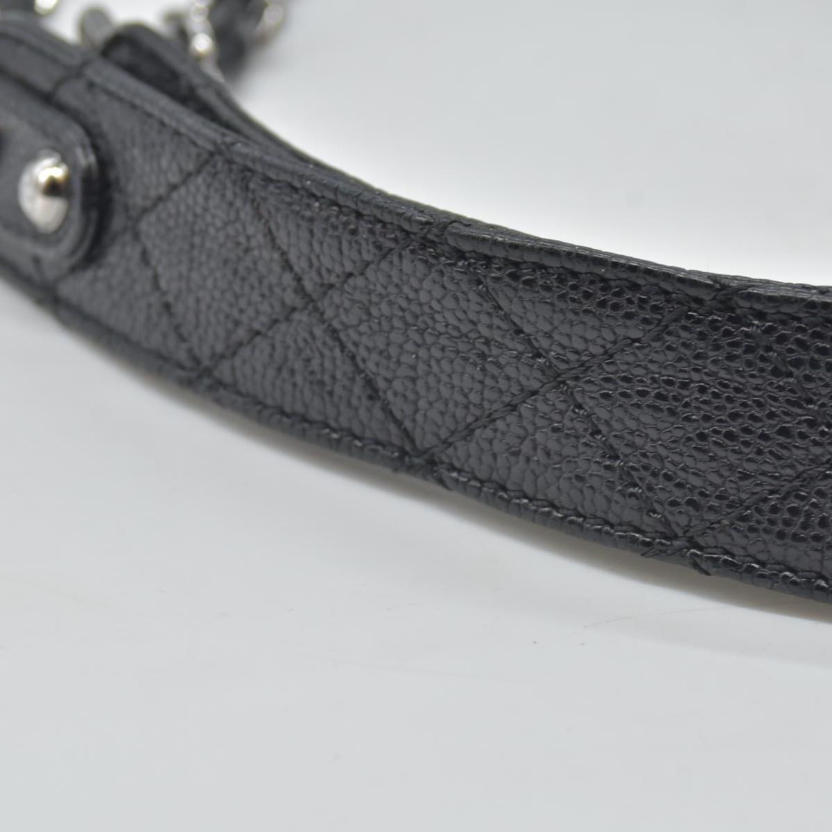$2700 Chanel Glazed Caviar Pocket In The City Tote Black CONSIGNMENT