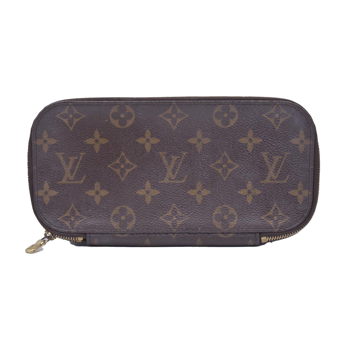 $880 2002 LOUIS VUITTON Monogram Trousse Blush LARGE VI0052