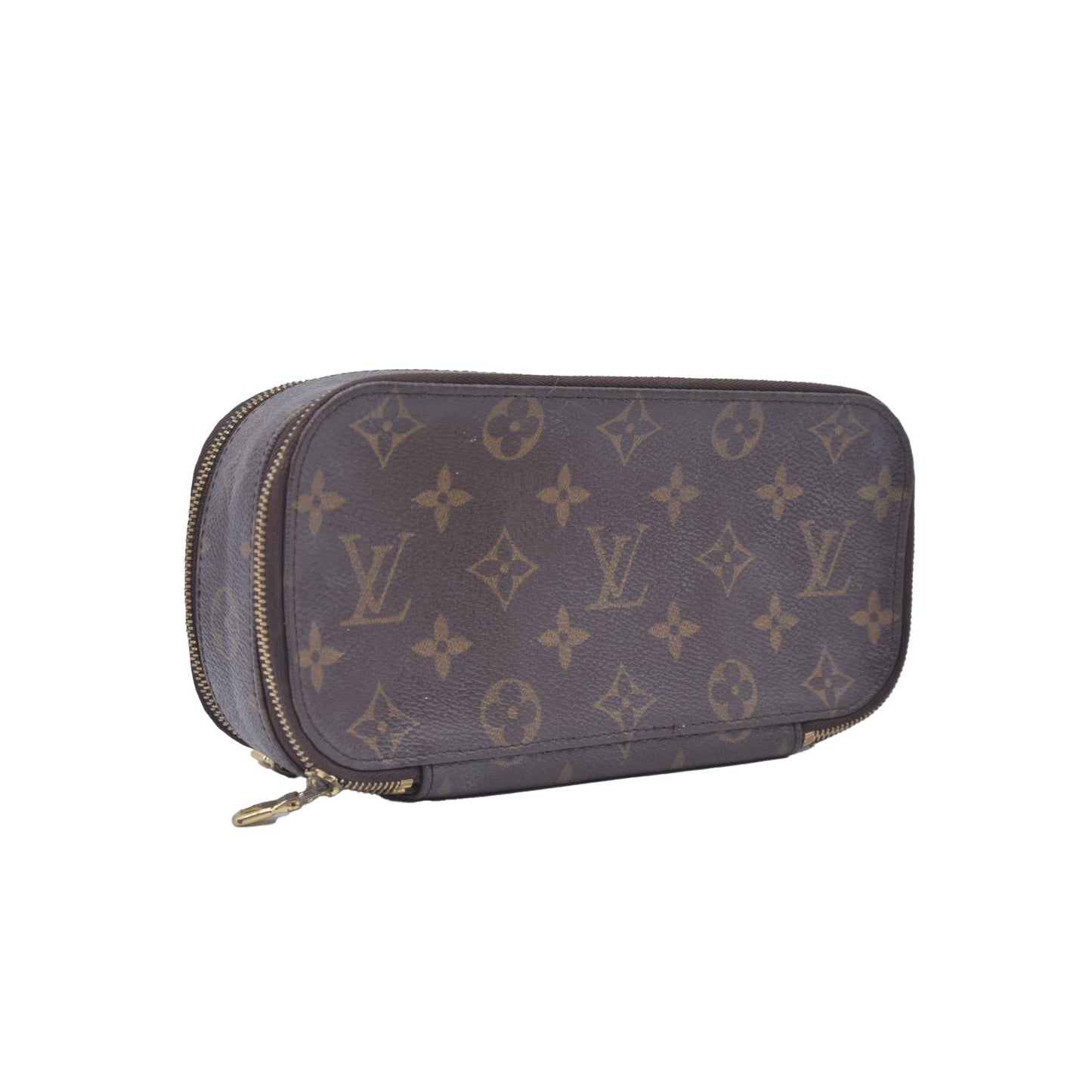$880 2002 LOUIS VUITTON Monogram Trousse Blush LARGE VI0052