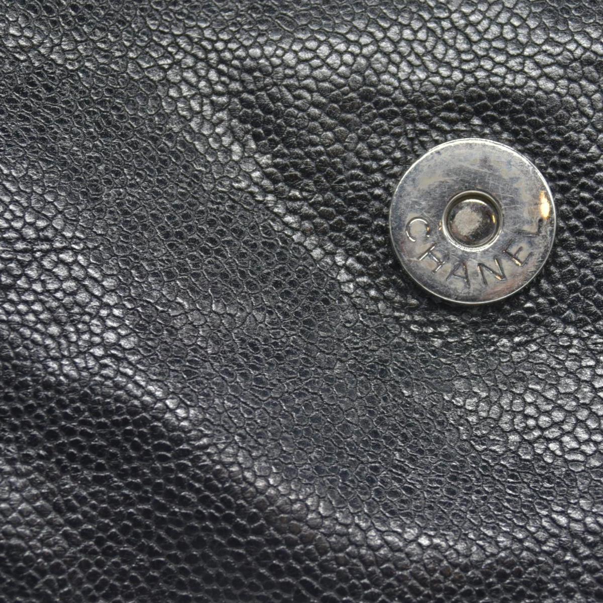 $2700 Chanel Glazed Caviar Pocket In The City Tote Black CONSIGNMENT