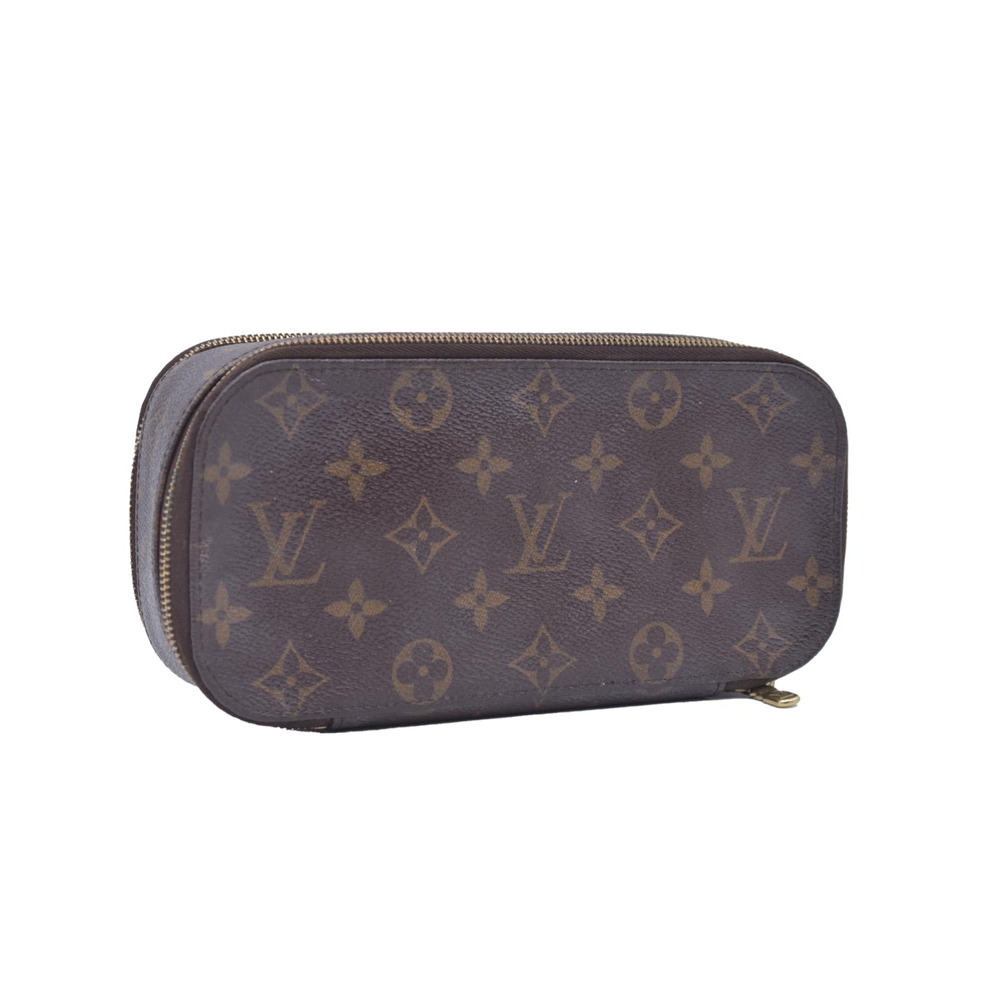 $880 2002 LOUIS VUITTON Monogram Trousse Blush LARGE VI0052