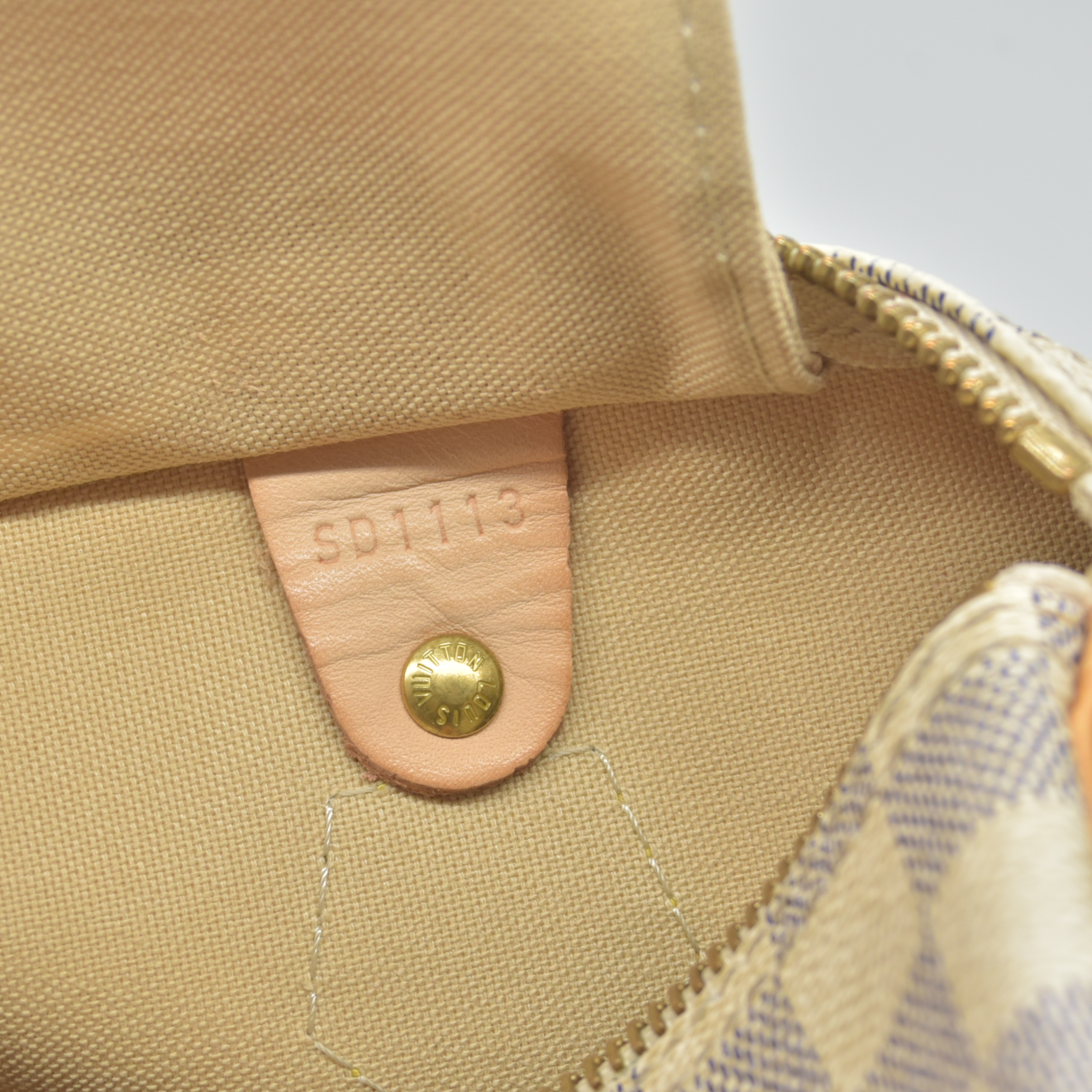 Louis Vuitton  Damier Azur Speedy 25 $1550 CONSIGNMENT 2013 SD1113