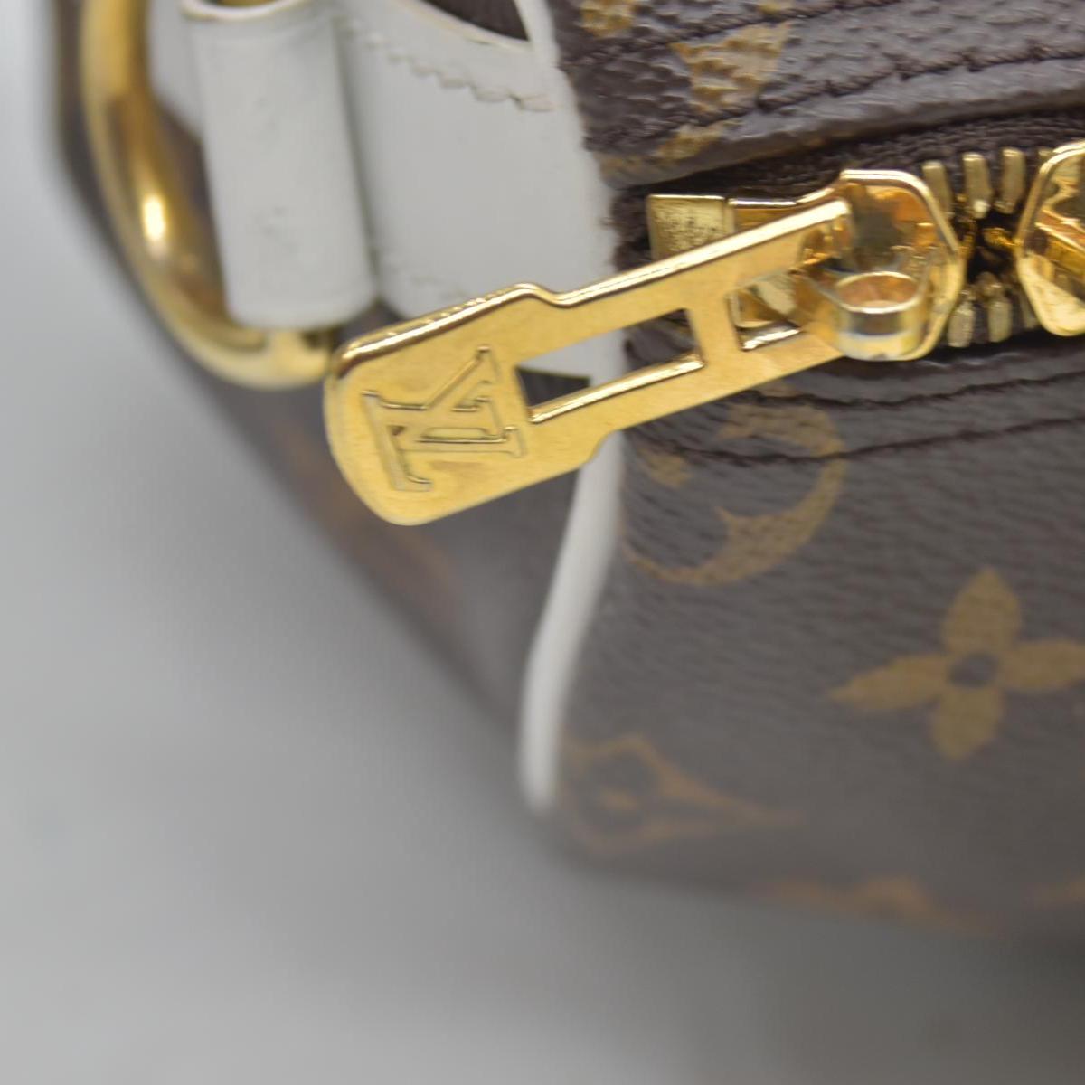 $1820 Louis Vuitton Monogram LV Match Speedy Bandouliere 25 White