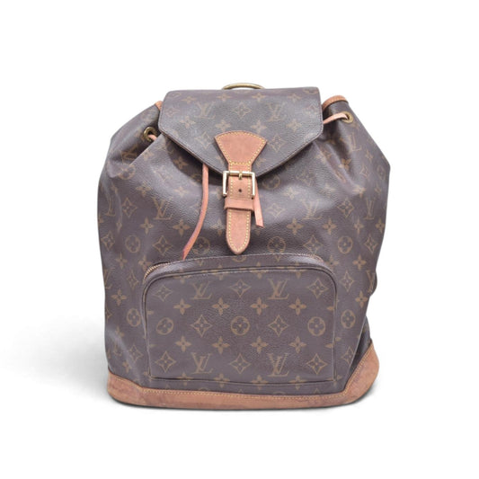 $1650 1999 LOUIS VUITTON Monogram Montsouris GM Backpack Brown SP0979 CONSIGNMENT 10021410