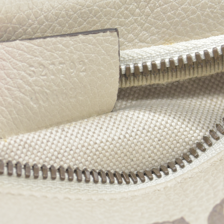 Gucci Grained Calfskin Small Logo Belt Bag White CONSIGNMENT