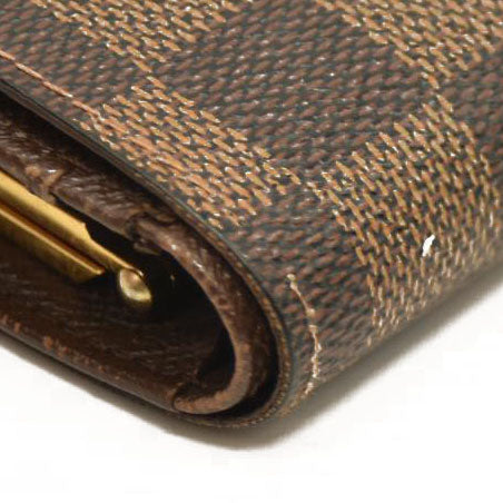 Louis Vuitton  Damier Ebene French Purse Wallet MI0025
