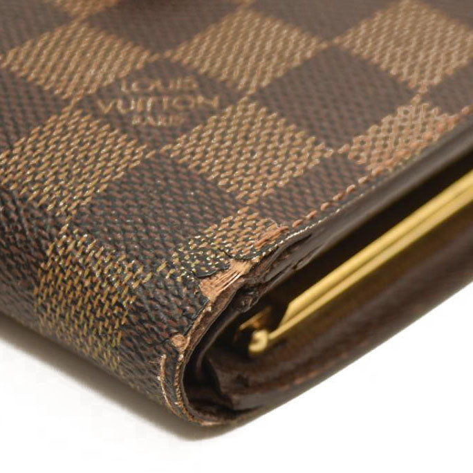 Louis Vuitton  Damier Ebene French Purse Wallet MI0025