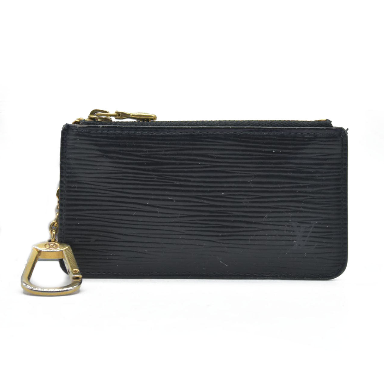 $450 Louis Vuitton  Epi Key Pouch Black