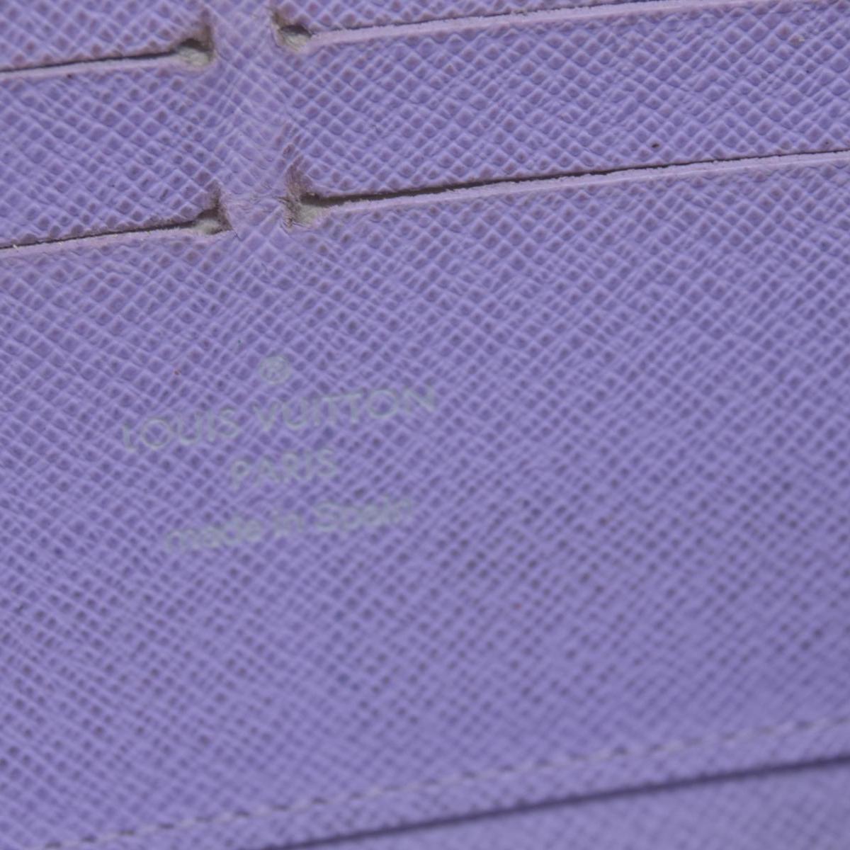 $940 2011 Louis Vuitton Monogram Multicolor Zippy Wallet Black Purple CA2151