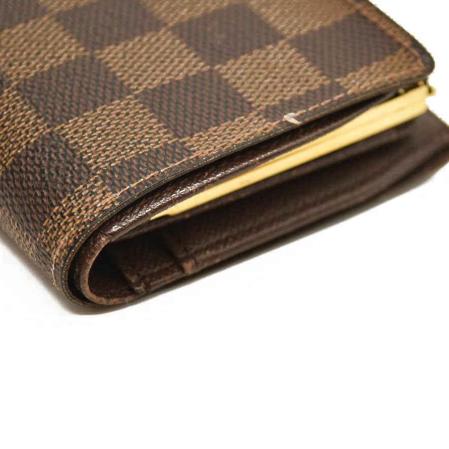 Louis Vuitton  Damier Ebene French Purse Wallet MI0025