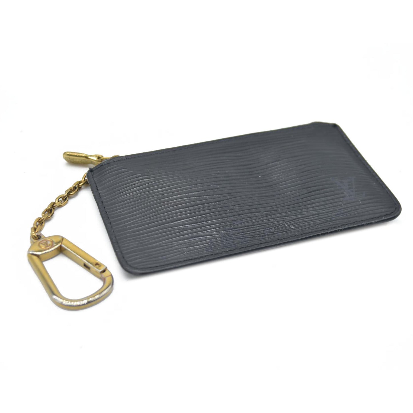 $450 Louis Vuitton  Epi Key Pouch Black