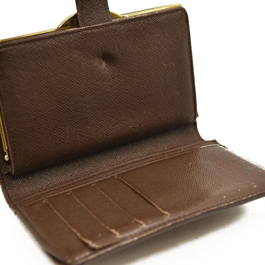 Louis Vuitton  Damier Ebene French Purse Wallet MI0025