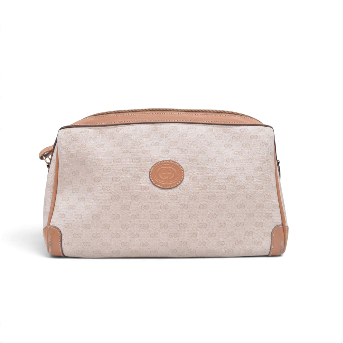 $420 GUCCI Vintage GG Plus Cosmetic Pouch CONSIGNMENT 10021413
