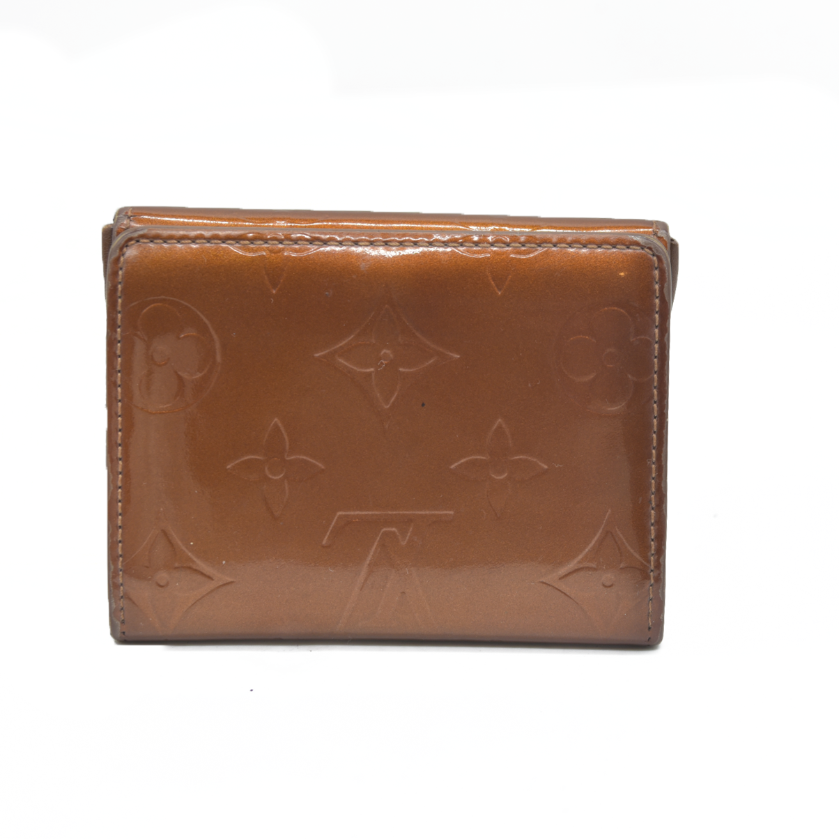 AUCTION $545 Louis Vuitton Monogram Vernis Ludlow Patent Leather Coin Purse Wallet BJ0041