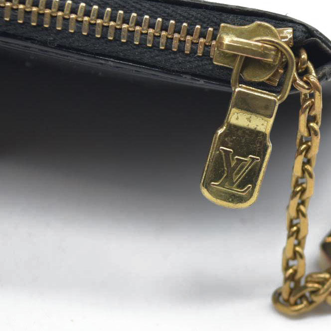 $450 Louis Vuitton  Epi Key Pouch Black
