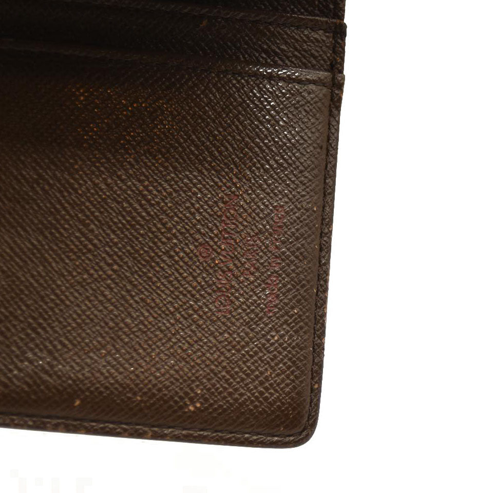 Louis Vuitton  Damier Ebene French Purse Wallet MI0025