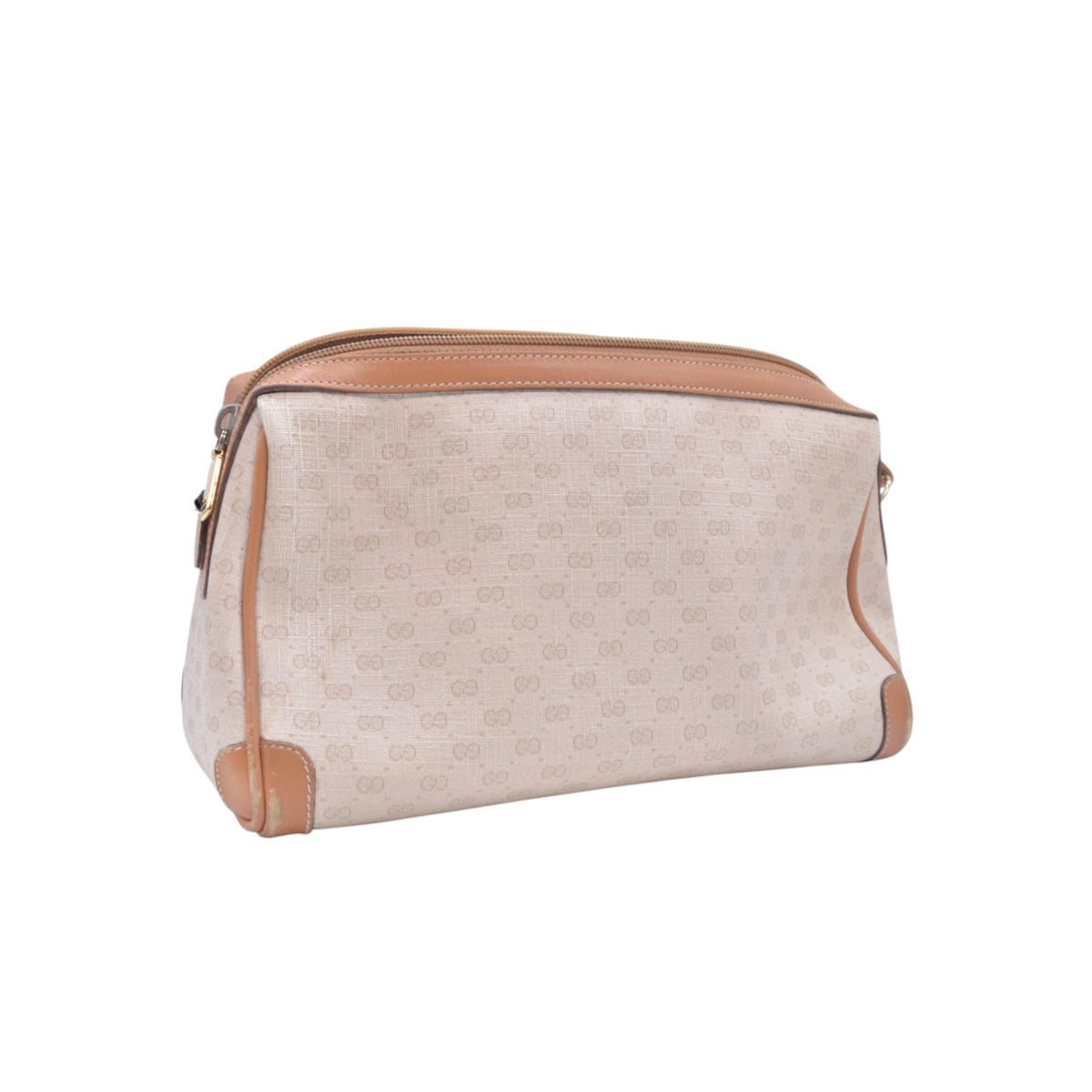 $420 GUCCI Vintage GG Plus Cosmetic Pouch CONSIGNMENT 10021413