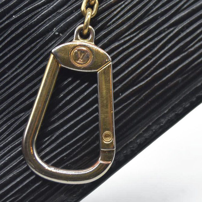 $450 Louis Vuitton  Epi Key Pouch Black