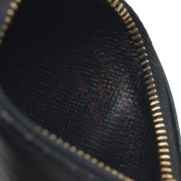 $450 Louis Vuitton  Epi Key Pouch Black