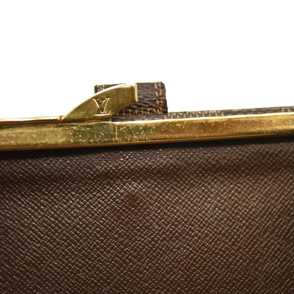 Louis Vuitton  Damier Ebene French Purse Wallet MI0025