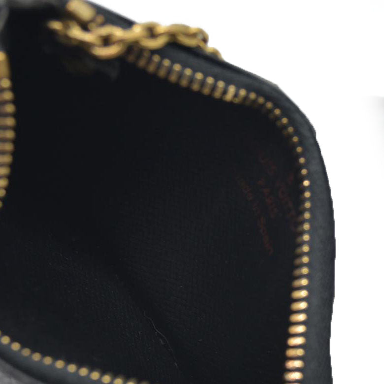 $450 Louis Vuitton  Epi Key Pouch Black