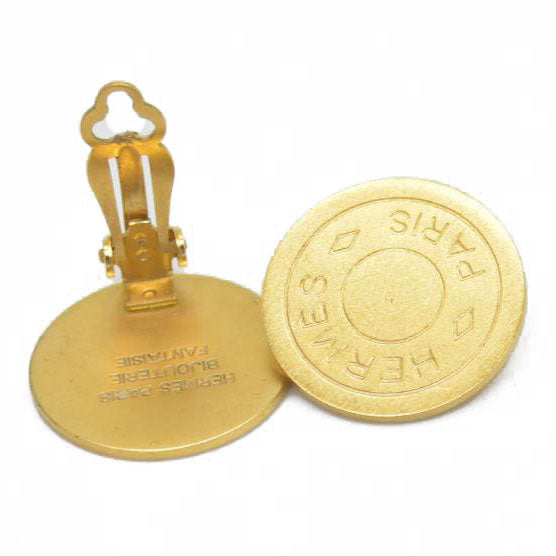 Hermes Bijouterie Fantaisie Earrings Gold