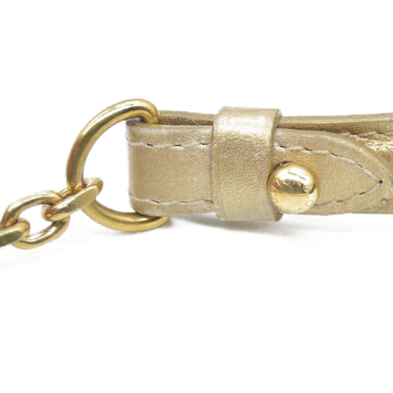 AUCTION $2150 Louis Vuitton  Metallic Calfskin Love Note Gold Bronze