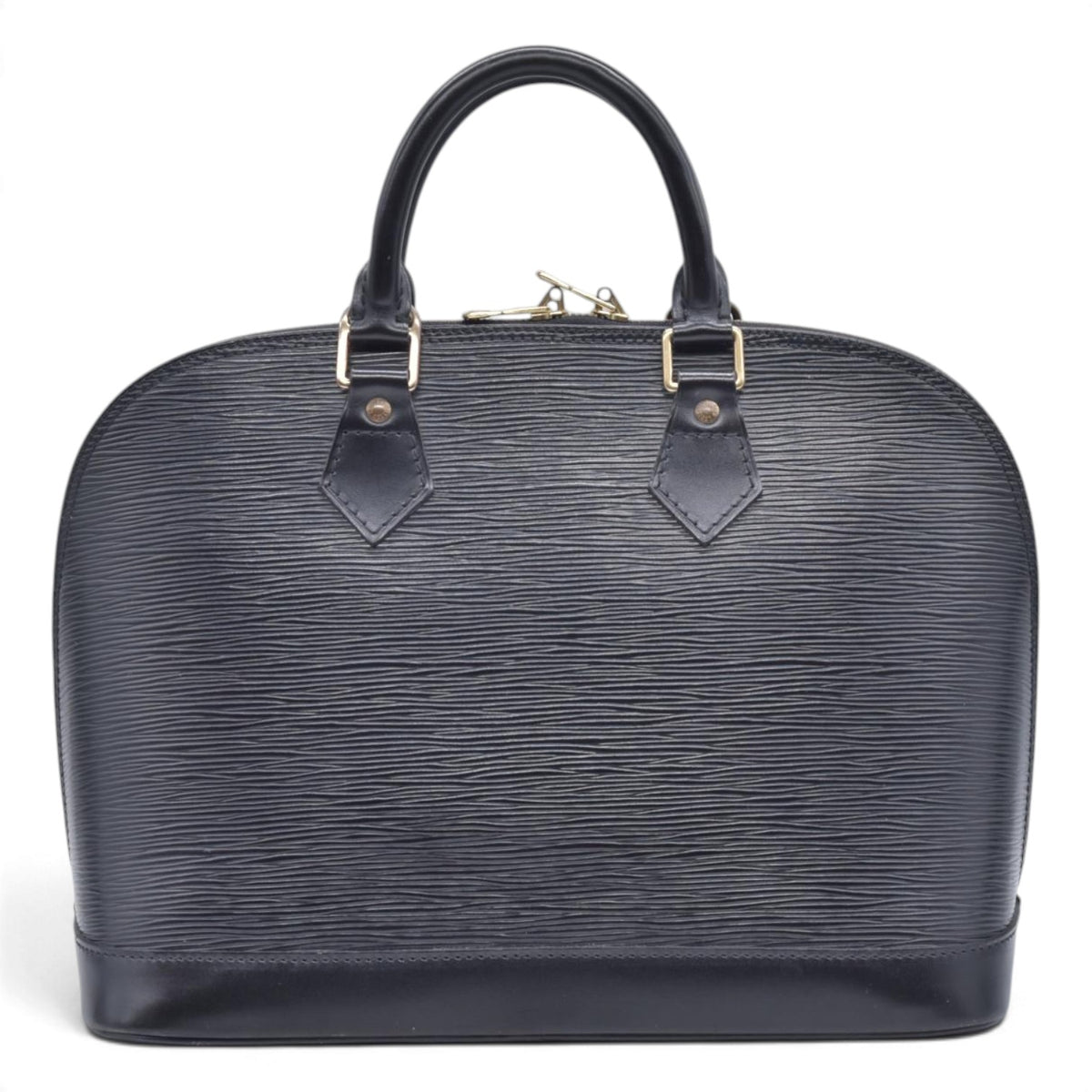 $1850 1996 LOUIS VUITTON Epi Leather Alma PM Black CONSIGNMENT AR0946 10021416