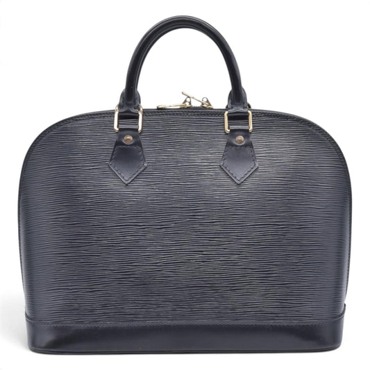 $1850 1996 LOUIS VUITTON Epi Leather Alma PM Black CONSIGNMENT AR0946 10021416