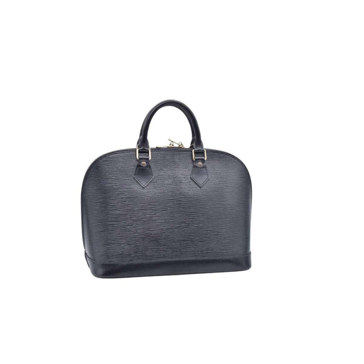 $1850 1996 LOUIS VUITTON Epi Leather Alma PM Black CONSIGNMENT AR0946 10021416